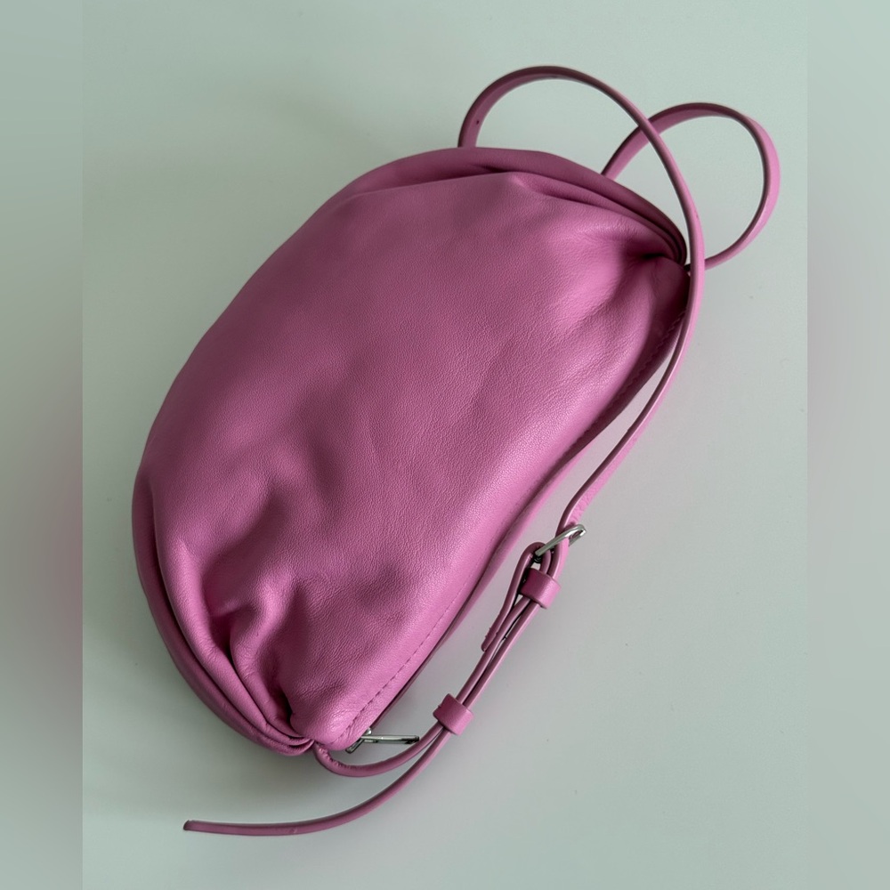 COS Bubblegum Pink Leather Crossbody Pouch